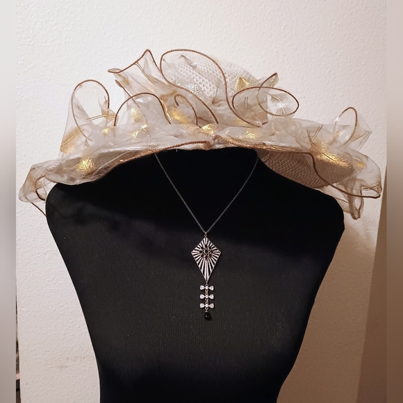 Women's Silver Style Accented Hat - Picture 1 of 7